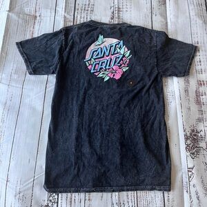 Black Santa Cruz Graphic Tee